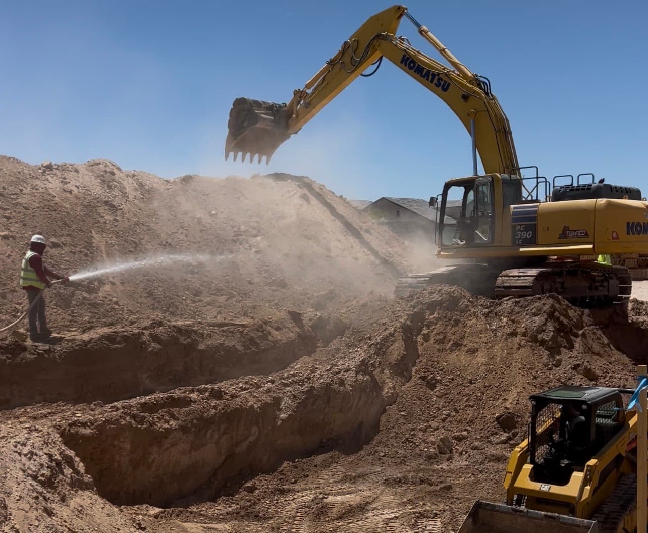 Twinco Construction heavy equipment operator at work